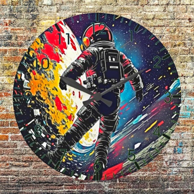 Reloj Redondo Grande Perdido en el espacio el vibrante astronauta Lino  (Subido por el creador)