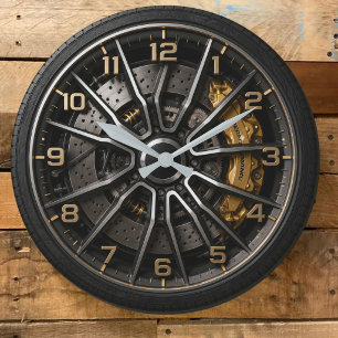 Reloj Redondo Grande Performance Wheel Rim