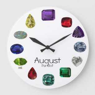 Reloj Redondo Grande Peridot, August Birthstone