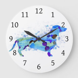 Reloj Redondo Grande Perro 160 Teckel Dachshund