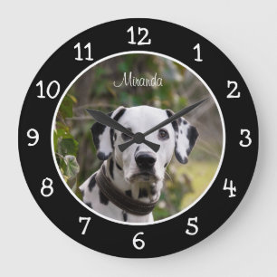 Reloj Redondo Grande Perro dálmata personalizado