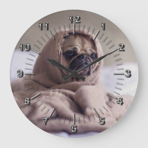 Reloj Redondo Grande Perro gracioso