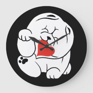 Reloj Redondo Grande Perro HELLO KOKORO Chow