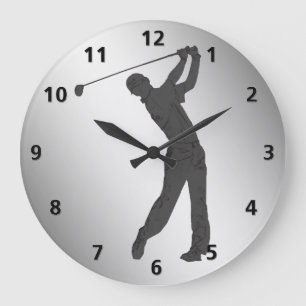 Reloj Redondo Grande Personalizable del libertino del golf
