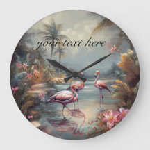 personalizable flamencos de pintura botánica vinta