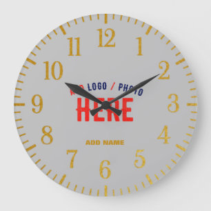 RELOJ REDONDO GRANDE PERSONALIZABLE MODERNO ELEGANTE ASH VERIFICADO MAR