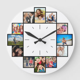 Reloj Redondo Grande Personalizado 12 Keepsake Recuerdos Collage de fot