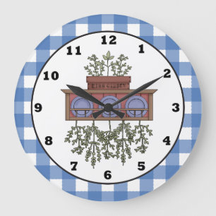 Reloj Redondo Grande personalizado de especias de campo