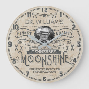 Reloj Redondo Grande Personalizado de la medicina del Hillbilly del