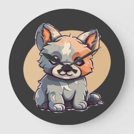 RELOJ REDONDO GRANDE PERSONALIZADO PUPPY