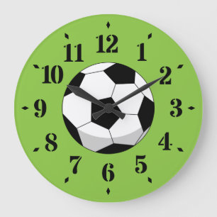 Reloj Redondo Grande Personalizado Soccer Ball
