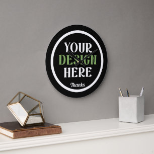 Reloj Redondo Grande personalizado, único, elegante y minimalista hersh