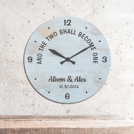 Reloj Redondo Grande Personalizado y ambos se convertirán en una sola c