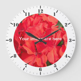 Reloj Redondo Grande Personalizar con marcadores de hora y diales de mi