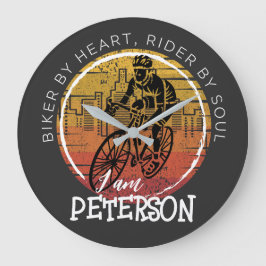 Reloj Redondo Grande Personalizar tu diseño de CICLISMO