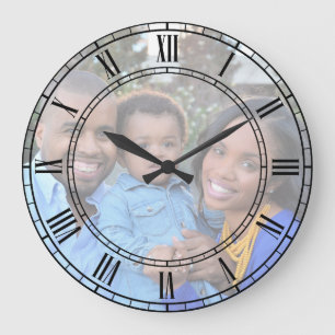 Reloj Redondo Grande Personalize Family Photo