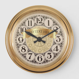 Reloj Redondo Grande Personalized Anniversary Wall Clock