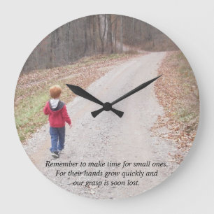 Reloj Redondo Grande Personalized Wall clock with your photos and text