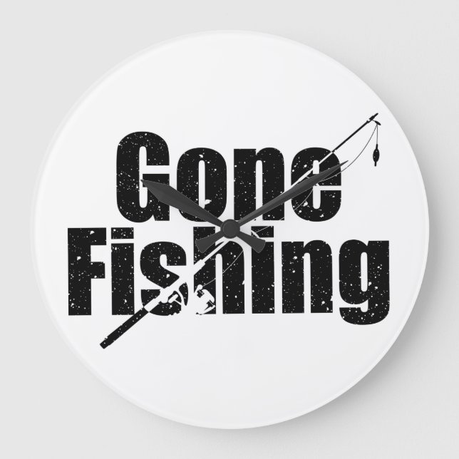 Reloj Redondo Grande Pesca por destino (Anverso)