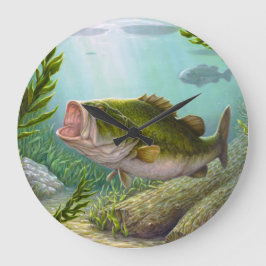 Reloj Redondo Grande Pescado