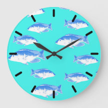 Pescado azul en turquesa