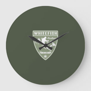 Reloj Redondo Grande Pescado blanco Montana