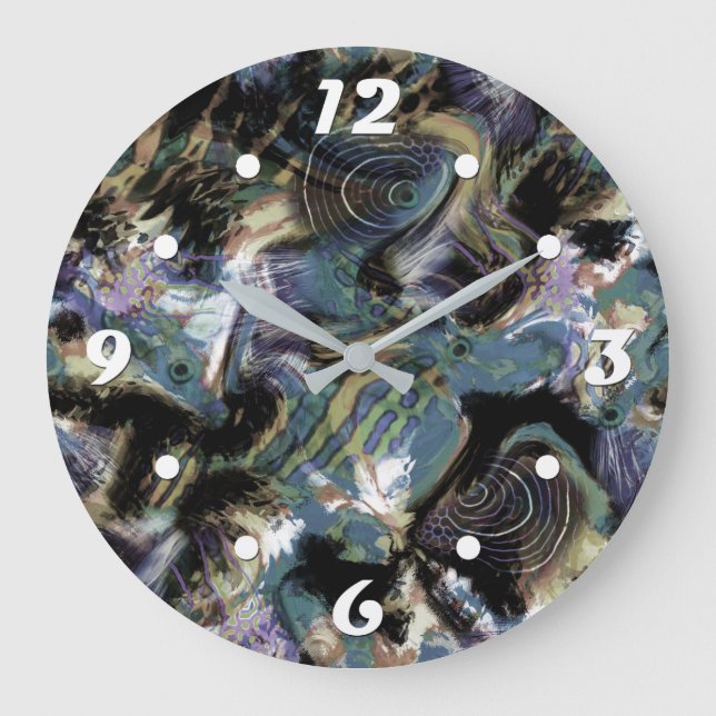 Reloj Redondo Grande Pescado marchito (Anverso)