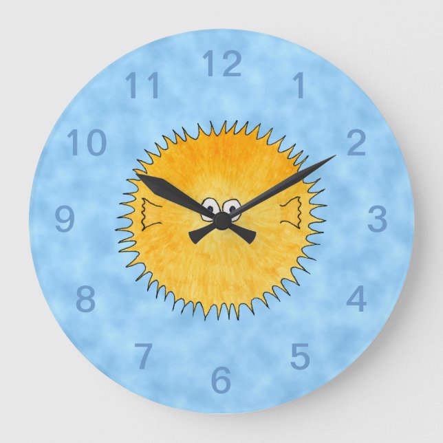 Reloj Redondo Grande Pescado Porcupine. (Anverso)