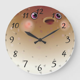 Reloj Redondo Grande Pescados del fumador