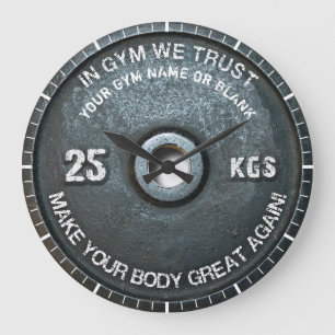 Reloj Redondo Grande Peso del vintage del entrenamiento de la aptitud