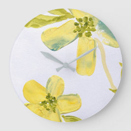 Reloj Redondo Grande Pétalos cremosos de Art-Sangria de Lydia