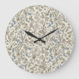 Reloj Redondo Grande Pétalos Indomables