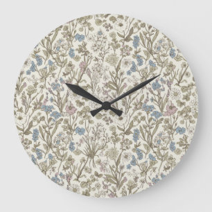 Reloj Redondo Grande Pétalos Indomables