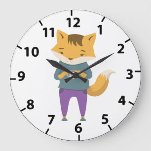 Reloj Redondo Grande Pezón lindo con taza de té