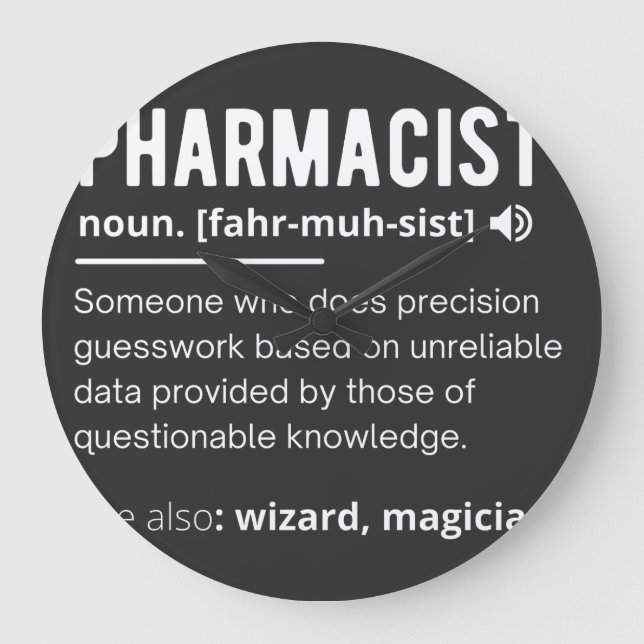 Reloj Redondo Grande pharmacist (Anverso)