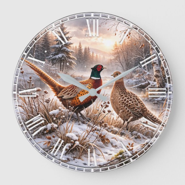 Reloj Redondo Grande Pheasant  (Anverso)