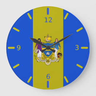 Reloj Redondo Grande Philadelphia flag Large Clock