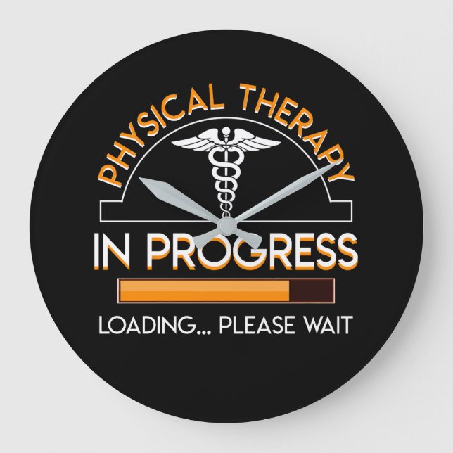 Reloj Redondo Grande Physical Therapist In Progress Loading (Anverso)