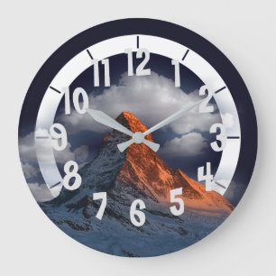 Reloj Redondo Grande Pico de Montaña