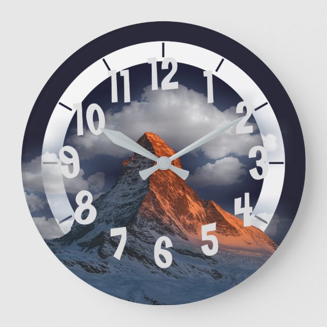 Reloj Redondo Grande Pico de Montaña (Anverso)