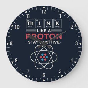 Reloj Redondo Grande Piense Como Una Habitación Nerm De Química Proton