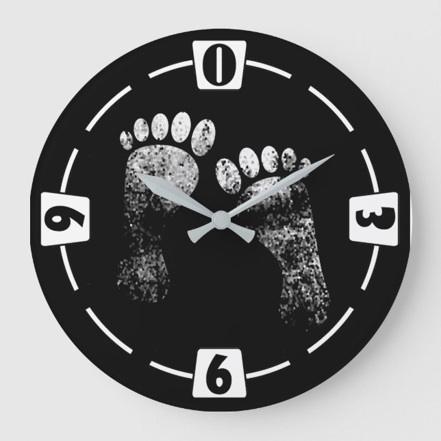 Reloj Redondo Grande Piernas favoritas (Anverso)