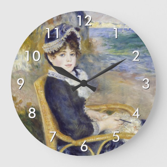 Reloj Redondo Grande Pierre-Auguste Renoir - A orillas del mar (Anverso)