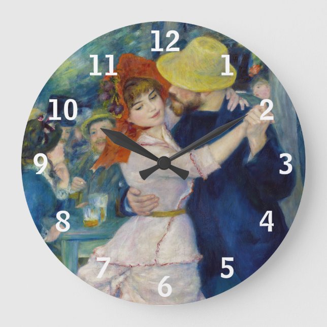 Reloj Redondo Grande Pierre-Auguste Renoir - Baile en Bougival (Anverso)