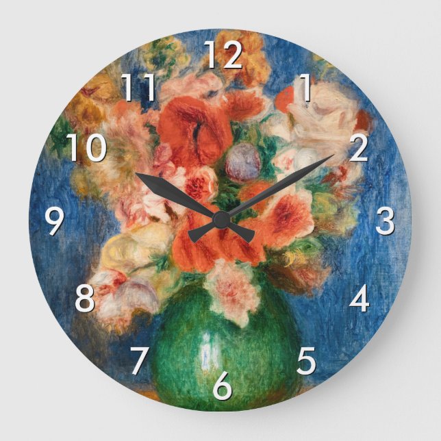Reloj Redondo Grande Pierre-Auguste Renoir - Bouquet (Anverso)