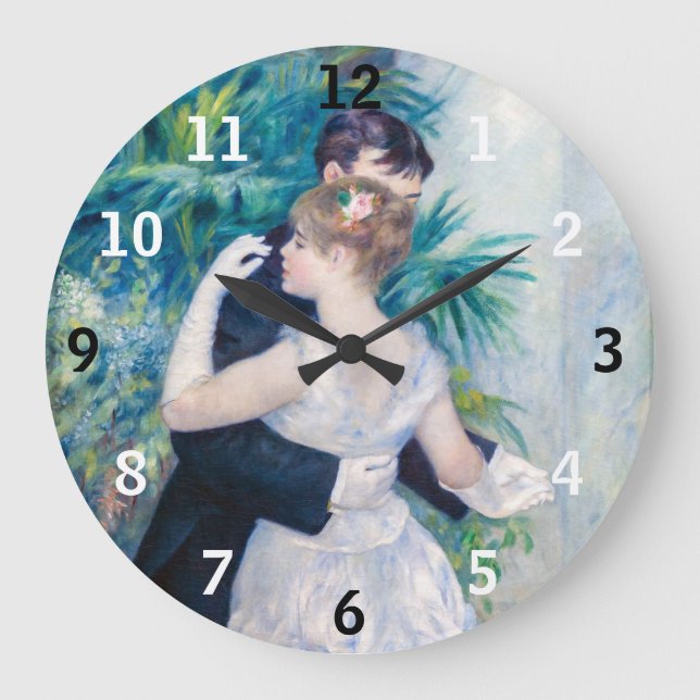 Reloj Redondo Grande Pierre-Auguste Renoir - Danza de la ciudad (Anverso)