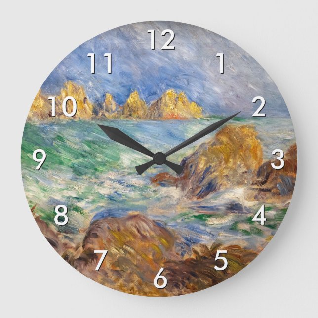 Reloj Redondo Grande Pierre-Auguste Renoir - Marine, Guernesey (Anverso)