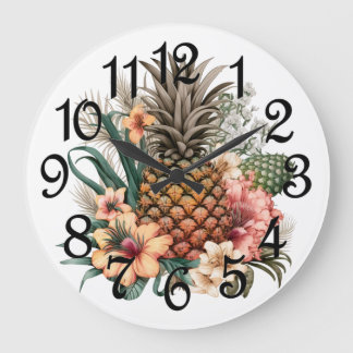 Reloj Redondo Grande Piña