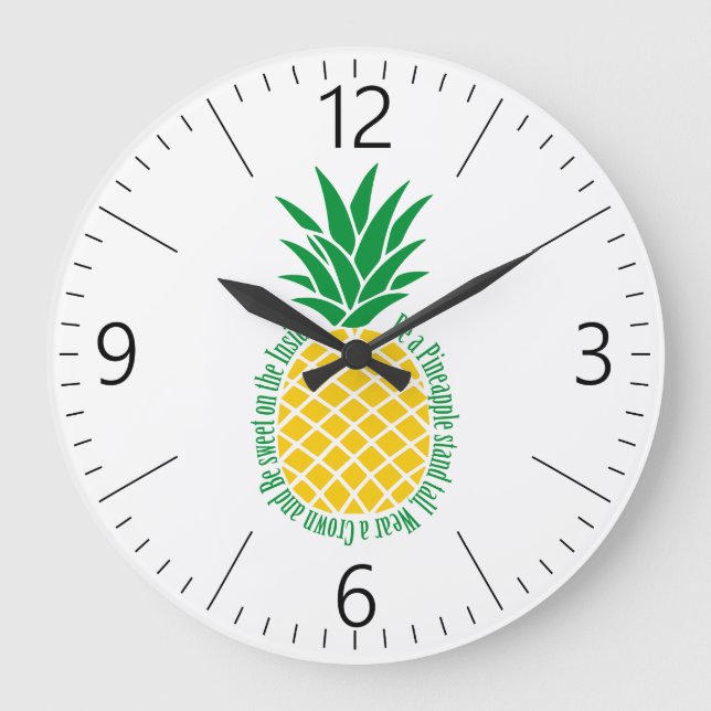 Reloj Redondo Grande Piña (Anverso)