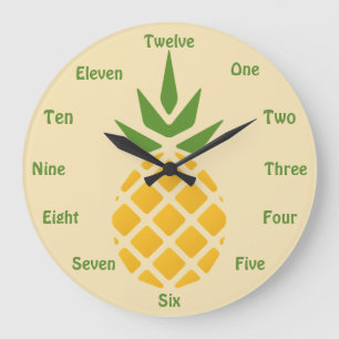 Reloj Redondo Grande Piña